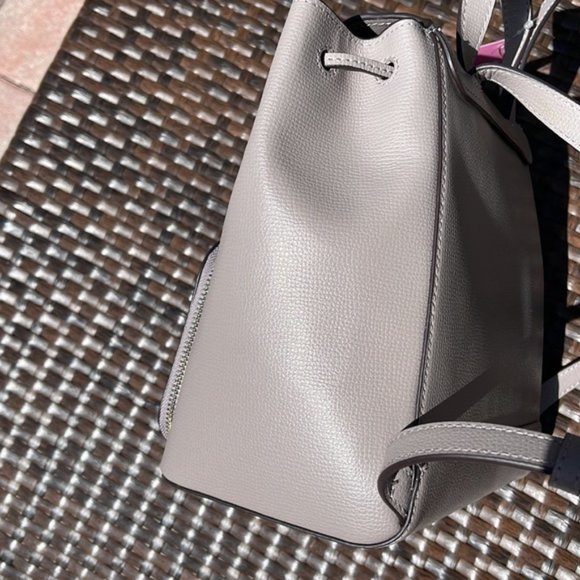 Kate Spade Darcy Flap Backpack Warm Taupe - Picture 13 of 16